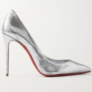 Christian Louboutin Kate 100mm antique silver manoir stiletto sz 39.5